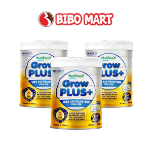 Sữa GrowPLUS+ Vàng Cho Bé Trên 2 Tuổi Lon 800g Hỗ Trợ Phát Triển Chiều Cao - Bibo Mart