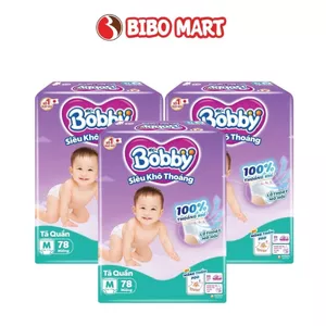 Bỉm Quần Bobby Tã Bỉm Bobby Mỏng Lõi Nén Thâm Hút Tốt Đủ Size (Mẫu Ngẫu Nhiên) - Bibomart