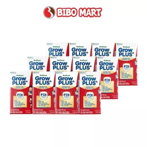 Sữa Bột Pha Sẵn GrowPLUS+ Đỏ Có Đường Cho Bé Lốc 4 Hộp 110ml 180ml - Bibo Mart