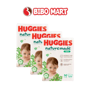 Tã Dán Huggies Platinum Nature Made Thấm Hút Vượt Trội Size NB60 S82 M64 L54 XL44 - Bibo Mart
