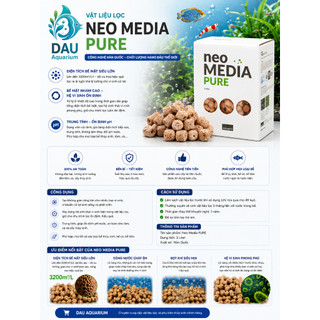 VẬT LIỆU LỌC NEO SOFT, PURE MEDIA BẢN MỚI 2026 4 CÁNH -Dùng để lọc bể cá kiểm soát PH hiệu quả