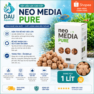 VẬT LIỆU LỌC NEO SOFT, PURE MEDIA BẢN MỚI 2026 4 CÁNH -Dùng để lọc bể cá kiểm soát PH hiệu quả