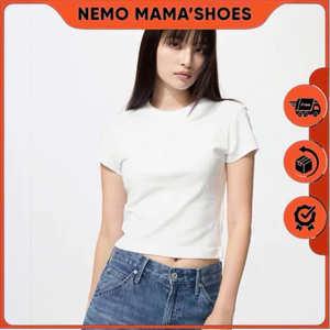 Áo Croptop Thun Mềm Cổ Tròn Basic - Áo Phông Ôm Body Tôn Dáng Cao Cấp (Q250528004)