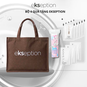 Bộ 4 Quà tặng Ekseption (Túi Canvas, Bông tẩy trang, Sample Retinol Fusion, Sample All Day Shield)