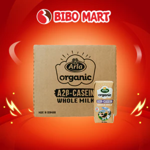 Thùng 20 Hộp Sữa Tươi Organic Arla A2 Hữu Cơ Nguyên Kem 200ml 1Y+ Date 11/11/2026 - Bibo Mart
