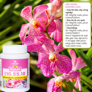 🌸 NPK 10-55-10+TE Farmix 100gram – Phân Hóa Mầm Hoa, Ra Rễ Mạnh, Siêu Lân