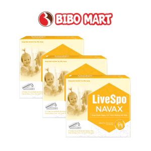 Nhỏ Mũi Họng Cho Trẻ Sơ Sinh LiveSpo Navax Hỗ Trợ Giảm Nghẹt Mũi Hộp 5 Ống x 5ML - Bibo Mart