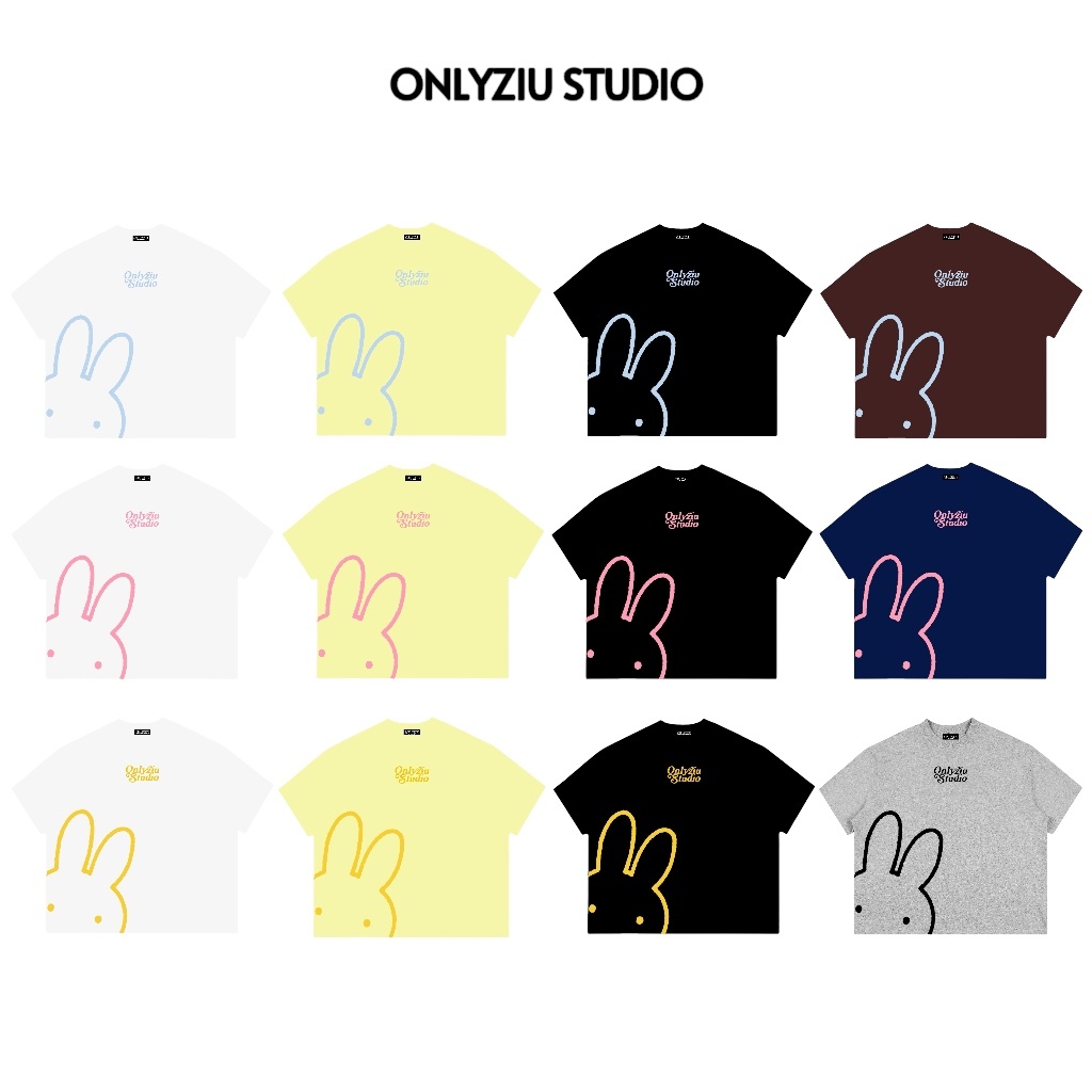 [OLZ007] Áo Thun Boxy Tay Ngắn Local Brand ONLYZIU Form Rộng 250gsm "THỎ" Cotton Áo Phông Form Rộng Kiểu Đẹp Unisex