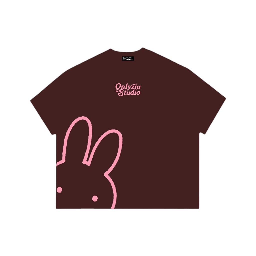 [OLZ007] Áo Thun Boxy Tay Ngắn Local Brand ONLYZIU Form Rộng 250gsm "THỎ" Cotton Áo Phông Form Rộng Kiểu Đẹp Unisex
