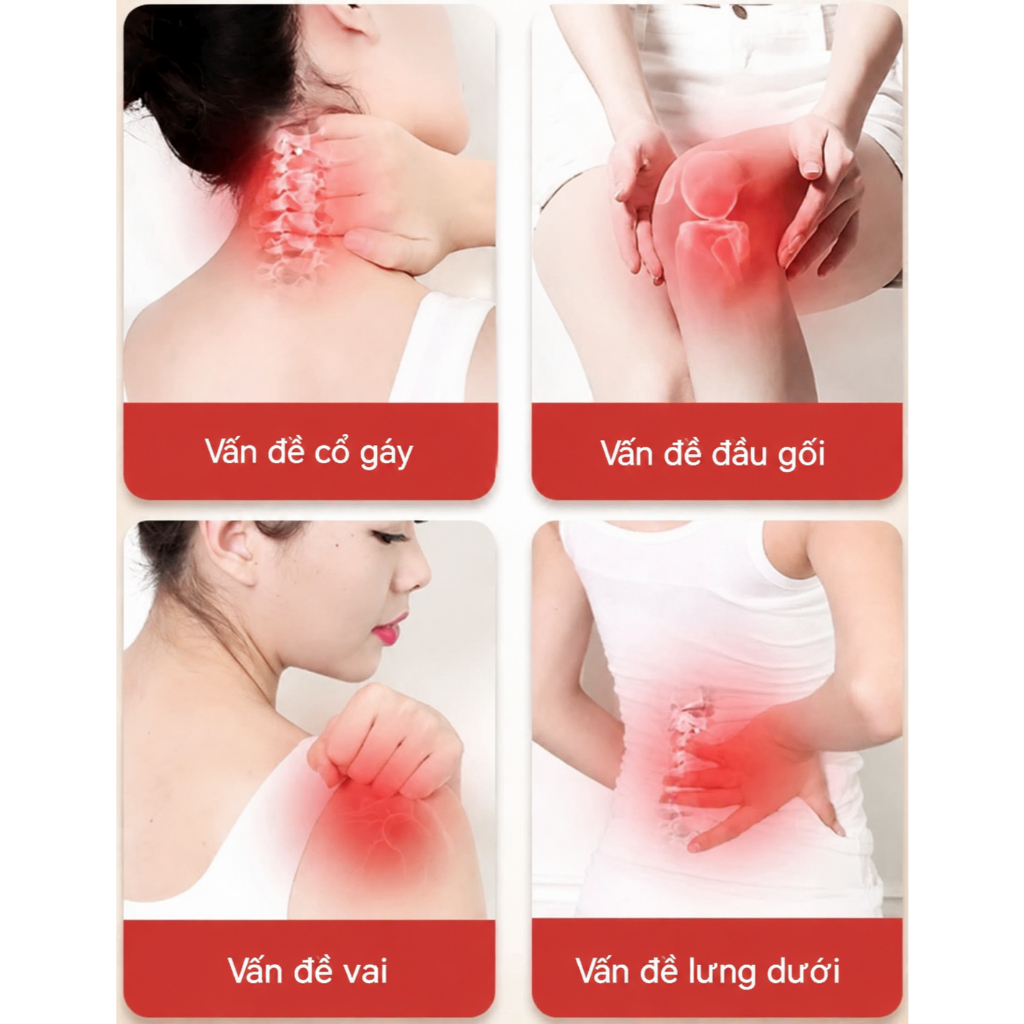 Miếng Dán Ngải Cứu Thảo Dược – Hỗ Trợ Giảm Đau Mỏi Cổ Vai Gáy, Lưng, Gối, Mắt Cá Chân - 200 miếng