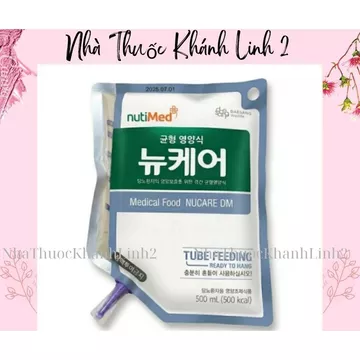 20 túi sữa sonde Nucare (Nuôi qua đường ống thông) đến từ Hàn Quốc- Sữa Nucare Cho Người Tiểu Đường - Đái Tháo Đường