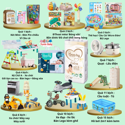 [Kèm Quà][Tích Điểm]Tã/bỉm quần dán Gooby ngày-đêm chống tràn hiệu quả đủ size Mq/Lq/XLq/XXLq cho bé