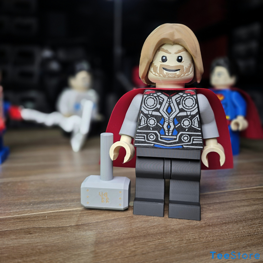 [Brick 500%] Mô Hình Brick Thần Sấm 22cm | Mega Figure 500% PLA+ Decor | Ma Vồ Collection