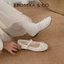 - [FORM 1.5] - Giày búp bê nữ balletcore lưới phối nơ màu trắng - EL085