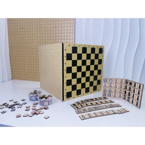 Combo 2 trong 1 – Cờ Vua & Cờ Caro Phát triển trí não & sự tập trung chơi hoài không chán