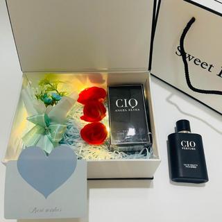 (Rơm đen Quà tặng nam) Hộp túi quà sweetlove kèm phụ kiện và nước hoa CIO nam tính, quà sinh nhật, valentine