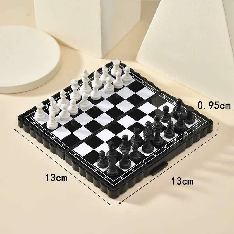 Bàn Cờ Vua 13x13cm Nam Châm Hít Mini Trắng Đen, Nhỏ Đẹp Bỏ Túi Cao Cấp ,Chuẩn Quốc Tế