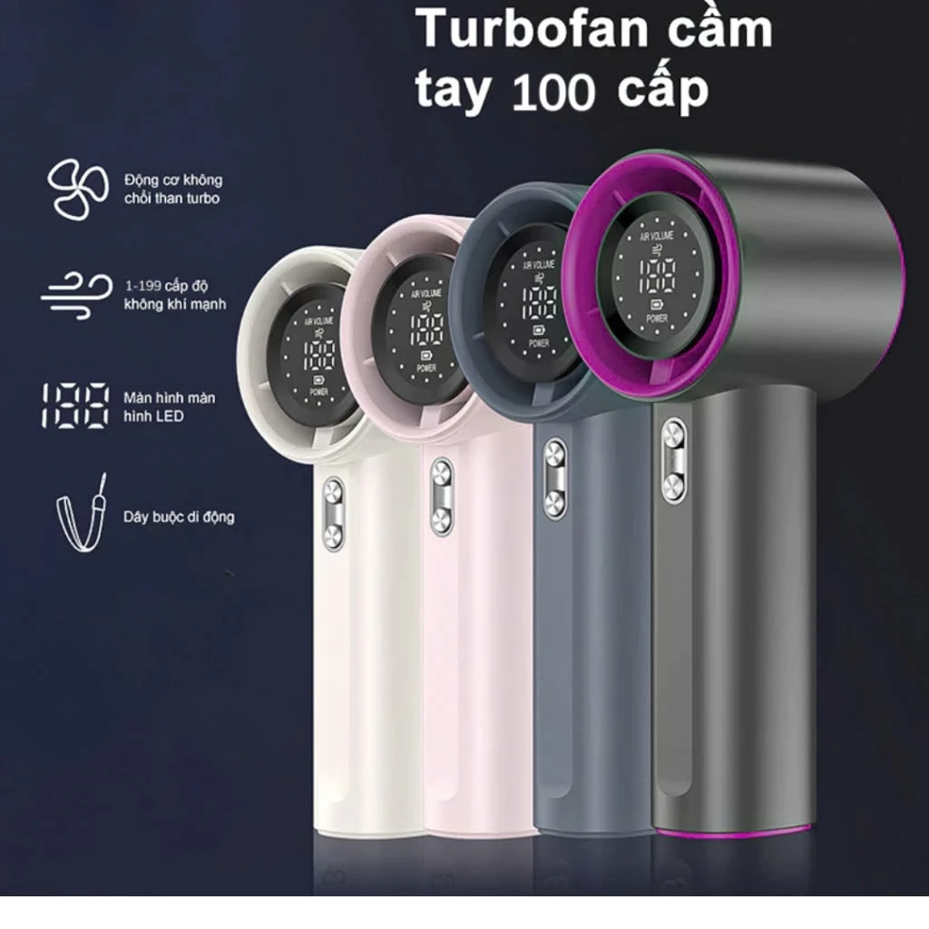 Quạt Cầm Tay Mini S001 Quạt Tích Điện Mini Có 100 Cấp Độ GIÓ BỀN BỈ MÃNH MẼ LÀM MÁT CỰC NHANH MỚI NHẤT 2026