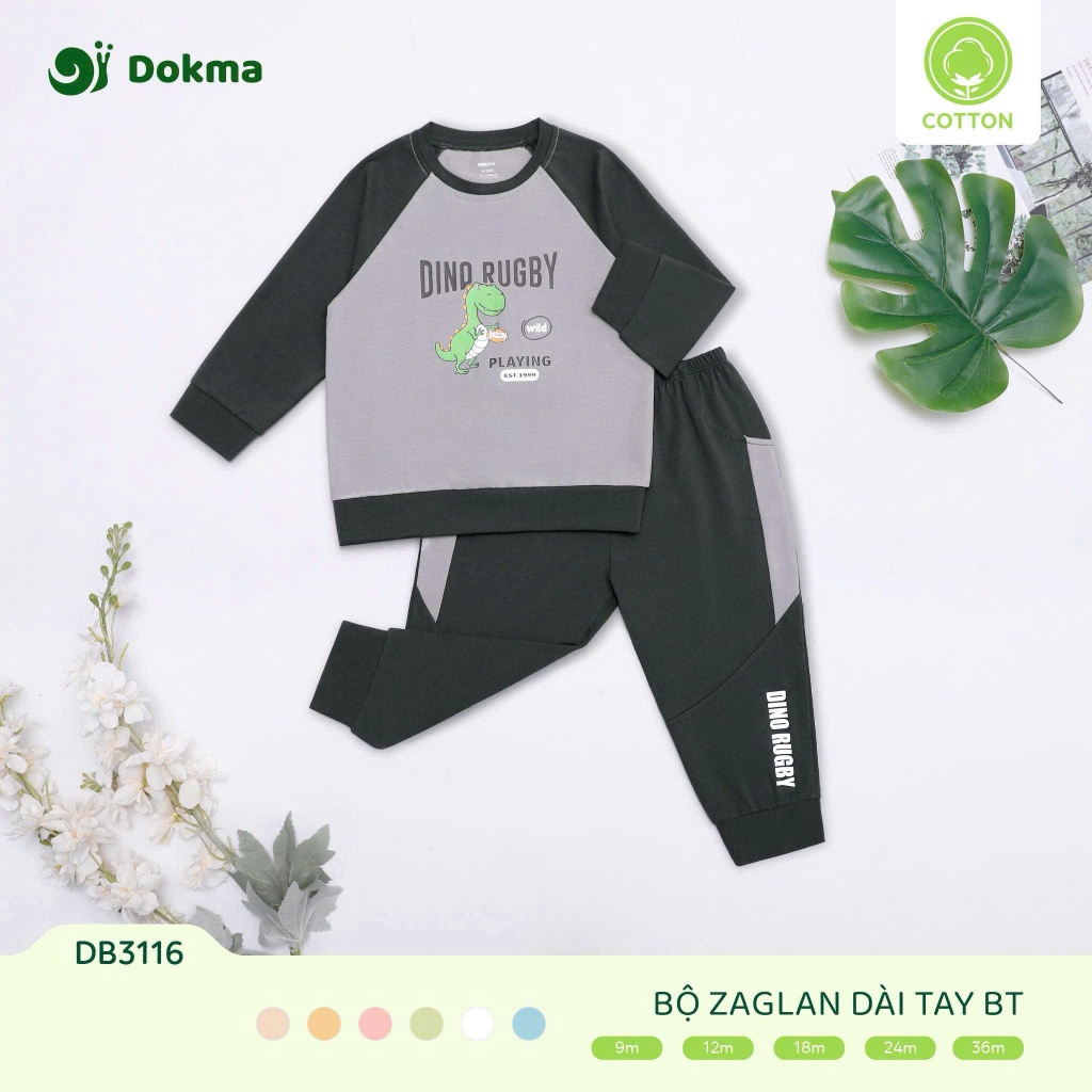 (8-13kg) Bộ Dài Tay Dokma Bé Trai, Bé Gái DB3176 DB3115 DB3116 DB3173 DB2342