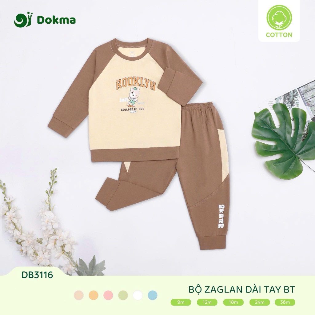(8-13kg) Bộ Dài Tay Dokma Bé Trai, Bé Gái DB3176 DB3115 DB3116 DB3173 DB2342