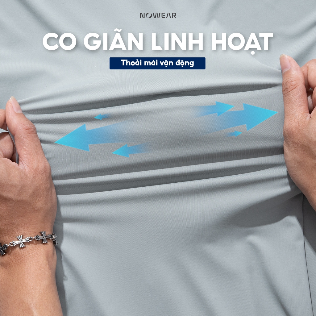 Áo Khoác Chống Nắng Nam NOWEAR Premium Mát Lạnh, Chống UV UPF 50+, Co Giãn Thoáng Khí, Form Gọn Đẹp