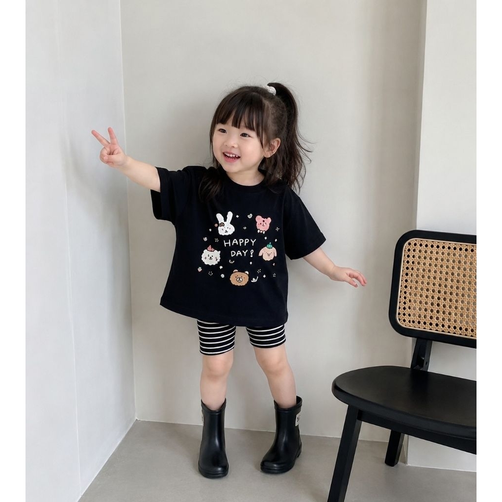 Sét Bé Gái HỌA TIẾT 4 MẪU DỄ THƯƠNG K.Kid Bộ Mùa Hè Chất Cotton Mềm Mát size 8-20kg M89