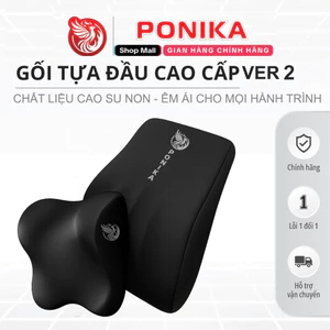 Gối Tựa Đầu Và Tựa Lưng Cao Su Non Mềm Mại Cho Xe Hơi , Chất Liệu Vải Bốn Mùa Thoáng Khí - Ver2