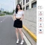 Chân váy quần Jean JD2034 chữ A dáng ngắn cạp ngang rồn co giãn cao cấp tôn dáng