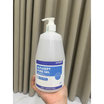 Dung Dịch Rửa Tay Khô Alfasept Pure Gel Dạng Gel Phù Hợp Với Da Nhạy Cảm, Giúp Diệt Khuẩn, Tăng Cường Dưỡng Ẩm Lọ 1000ml