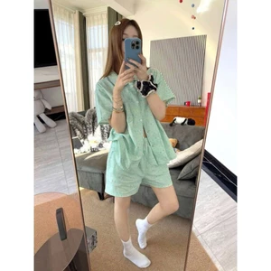 Bộ hoa nhí xanh mint hàng qc loại 1