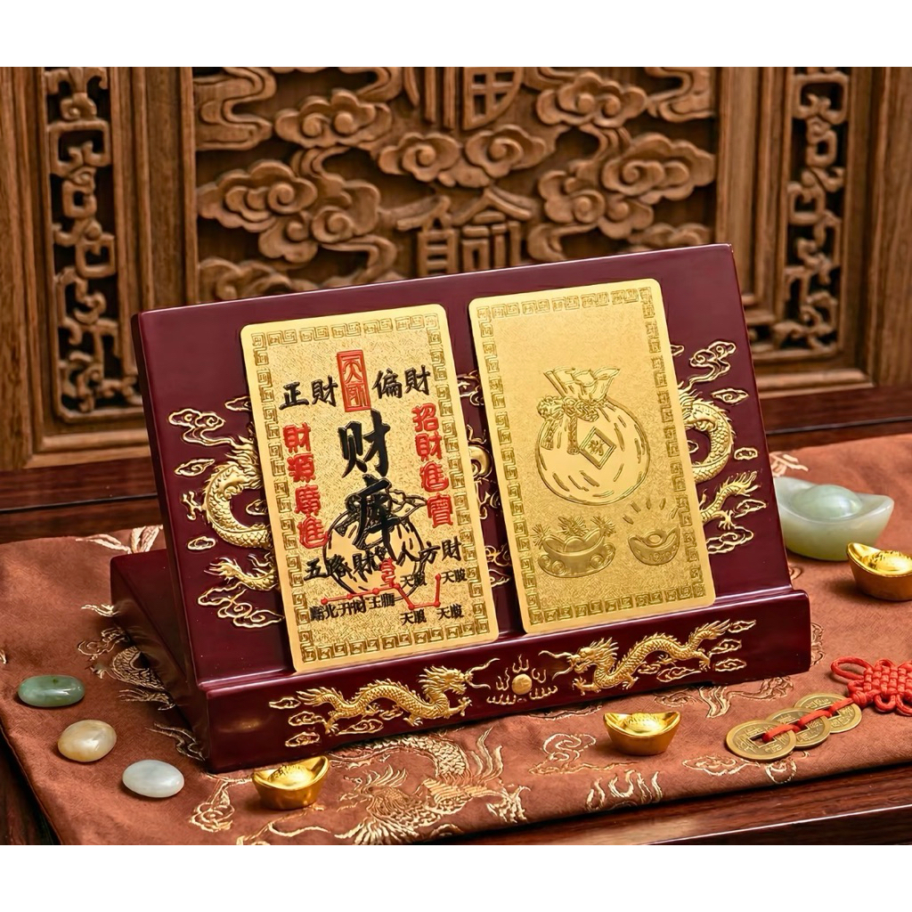 [ Tặng Miếng Dán Mèo ] Lá Vàng Tài Lộc Như Nước - Giữ Tiền - May Mắn - Bình An