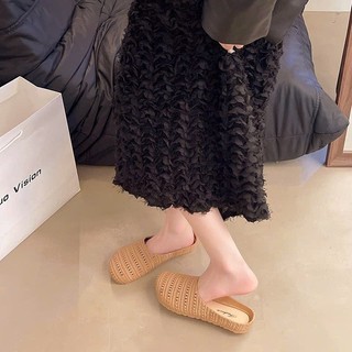 Dép sục nữ đế bệt thiết kế phong cách vintage, chất liệu cao su non êm mềm thoáng khí - SỤC 2502