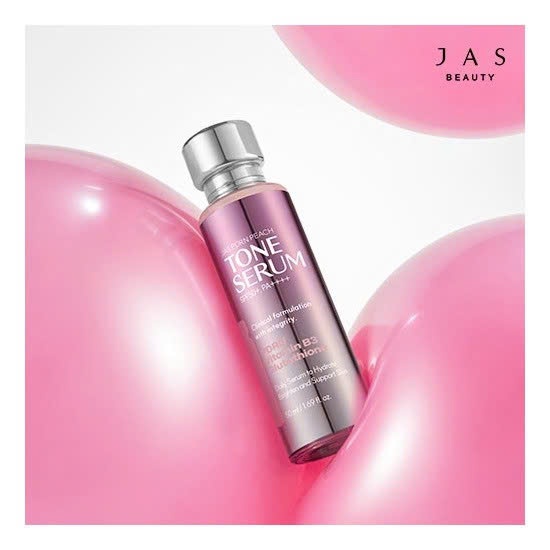 Q24_Serum nâng tone chiết xuất đào và PDRN Jas PDRN Peach Tone Serum SPF 50+, PA++++ 50ml