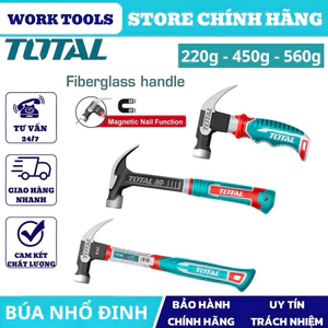 Búa nhổ đinh chất liệu thép cao cấp đủ các size TOTAL bền bỉ chính hãng DNTT