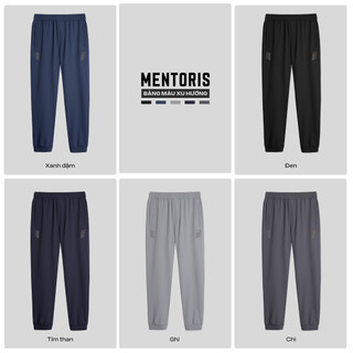 Quần Jogger Nam MENTORIS Vải Gió Premium, Form Dáng Thể Thao, Cạp Chun Co Giãn,Mặc Thoải Mái MDC2504