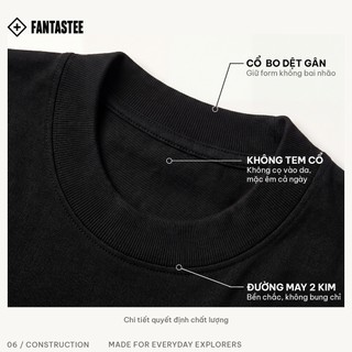 Áo Thun Local Brand FANTASTEE IN THEO YÊU CẦU Cotton 100% 250gsm Form Oversize, Hoàn Thiện Cao Cấp