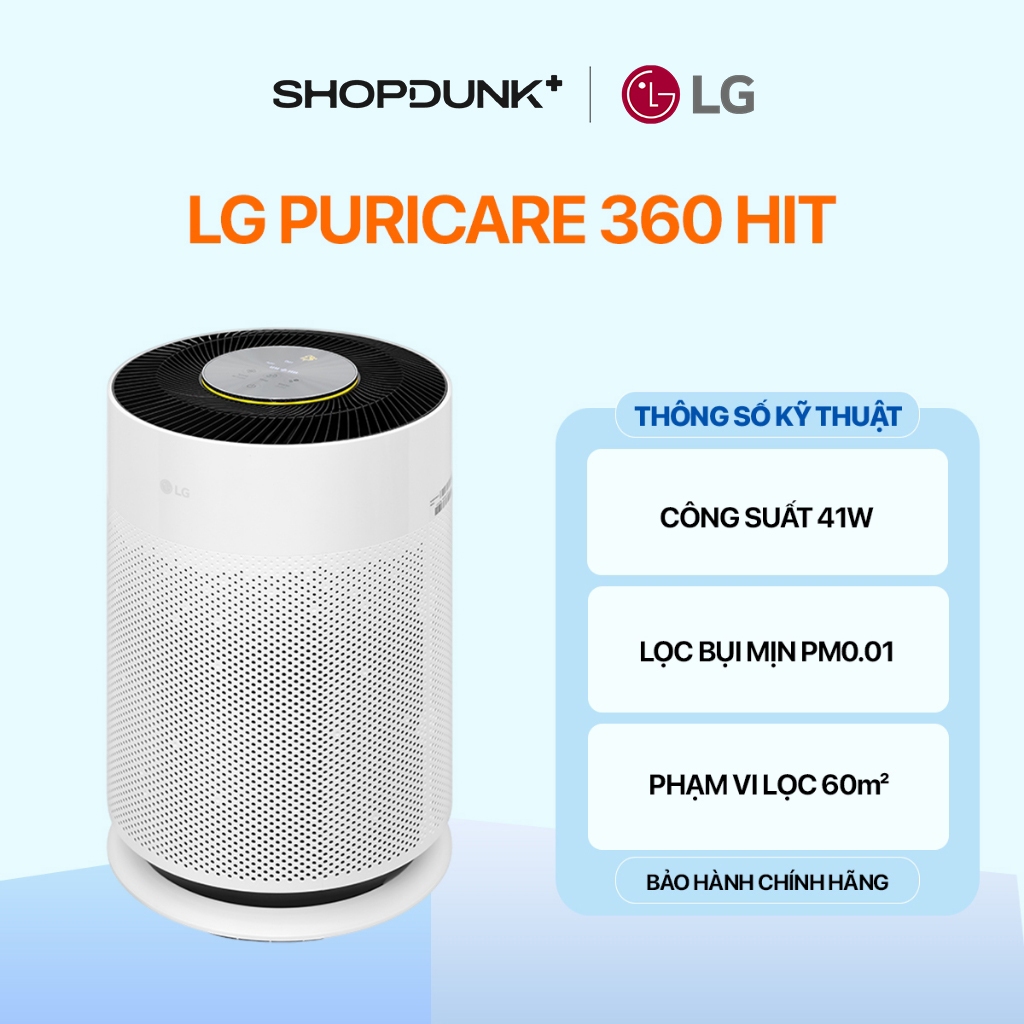 Máy Lọc Không Khí LG PuriCare 360 Hit AS60GHWG0.ABAE Chính Hãng
