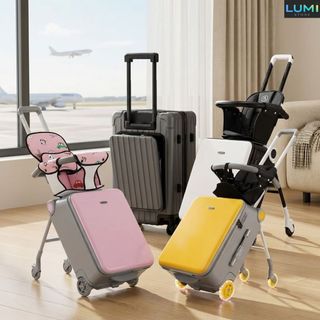 Vali Kéo Kiêm Xe Đẩy Cho Bé có thể tách rời chịu lực tới 70kg – Vali Du Lịch Kiêm Xe Đẩy 2 Trong 1 Siêu Tiện Ích