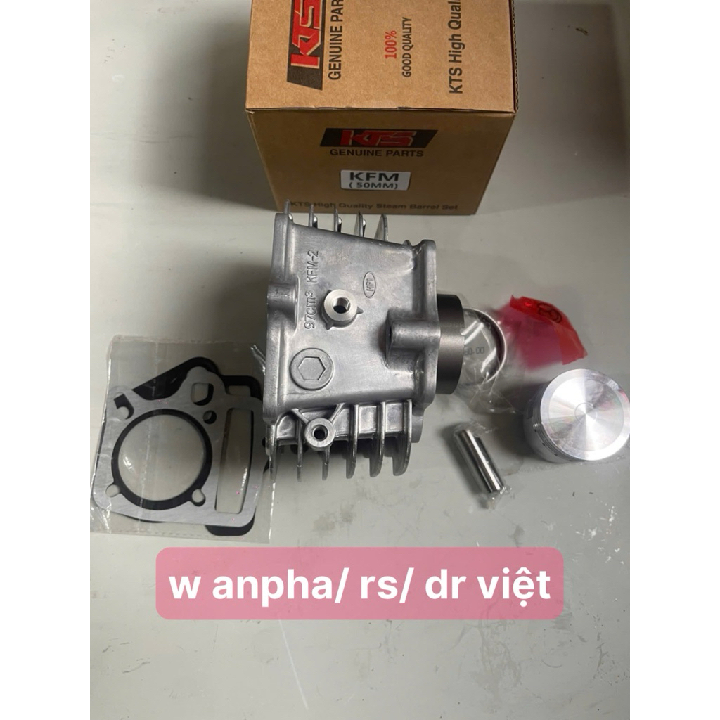 Bộ hơi Dream Việt 100, wave anpha ,wave rs- s100 - rsx 100- Rs 100 - wave a 100 ... (xilanh Nòng nhôm xích cam 88 mắt)