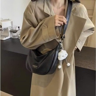 (Mở Bán) Túi đeo vai đeo chéo nam nữ đẹp basic mẫu mới (tặng móc charm mây) dáng thể thao đi chơi thời trang Da Mềm 002