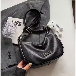 (Mở Bán) Túi đeo vai đeo chéo nam nữ đẹp basic mẫu mới (tặng móc charm mây) dáng thể thao đi chơi thời trang Da Mềm 002