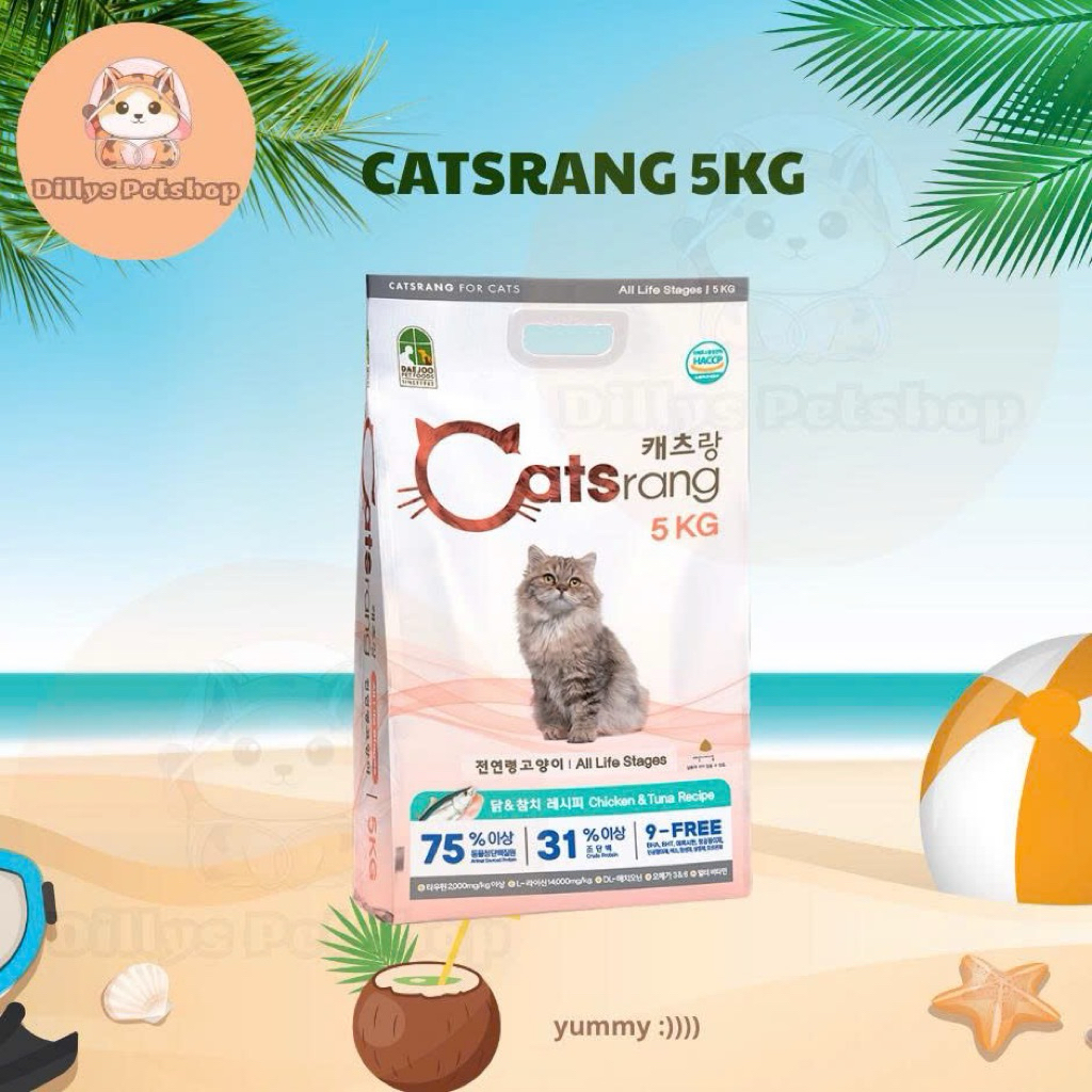[Hoả Tốc] Thức Ăn Hạt Catsrang Túi 5kg Cho Mèo Mọi Lứa Tuổi (Hàng Hàn Quốc)