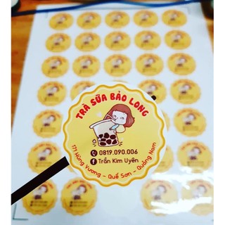 In Tem Nhãn Giấy - Tem Sản Phẩm - Decal Dán - Thiết Kế Theo Yêu Cầu