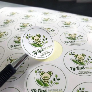 In Tem Nhãn Giấy - Tem Sản Phẩm - Decal Dán - Thiết Kế Theo Yêu Cầu