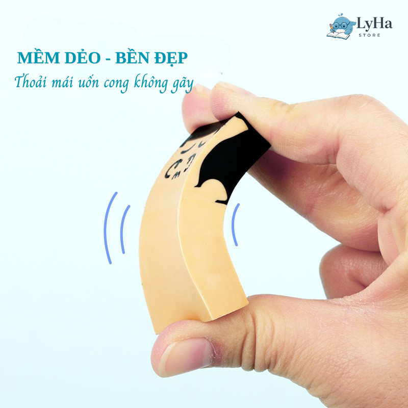 Gôm Tẩy Bút Chì , Tẩy Ông Chú Đầu Hói - Tẩy Dẻo Hình Ngộ Nghĩnh Phù Hợp Cho Học Sinh Viết Vẽ