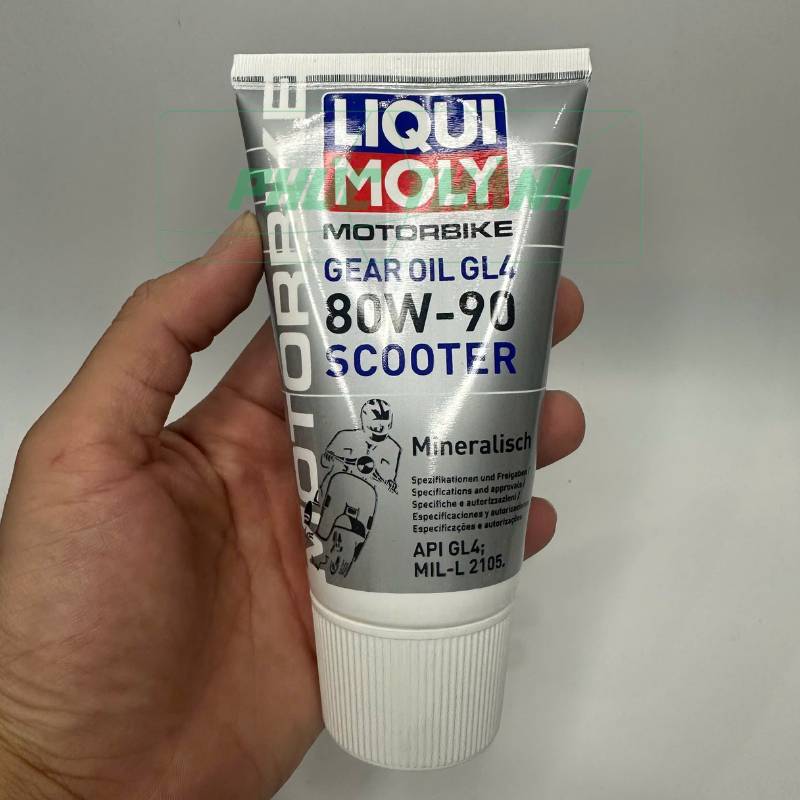 Nhớt Hộp Số, Nhớt Láp Xe Tay Ga LIQUI MOLY GEAR OIL 80W90 SCOOTER 150ml - Chính Hãng