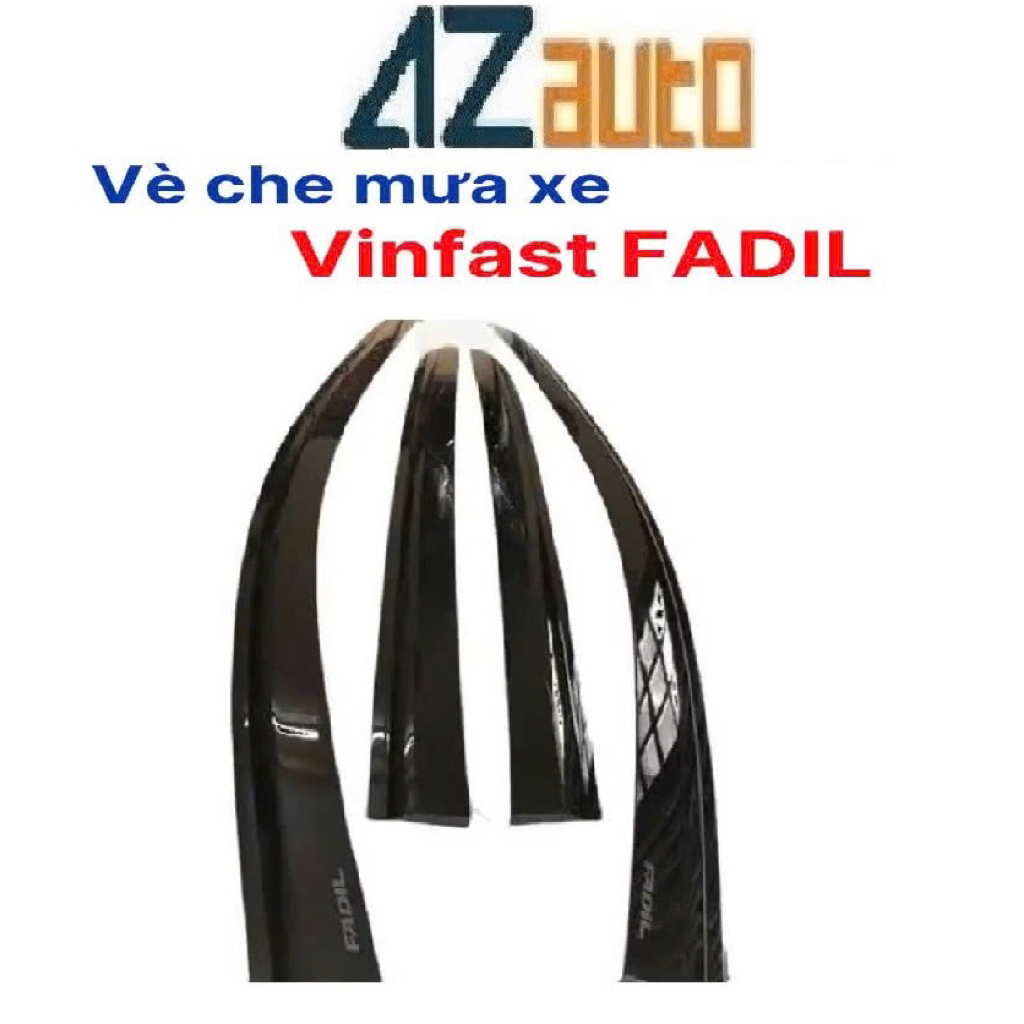 Vè che mưa xe Vinfast Fadil nhựa đen ABS hàng cao cấp