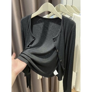 Áo cardigan trơn mỏng kiểu nữ chất mềm mịn, co giãn thoải mái dễ phối đồ hàng ngày. CARDIGAN TRƠN MỎNG