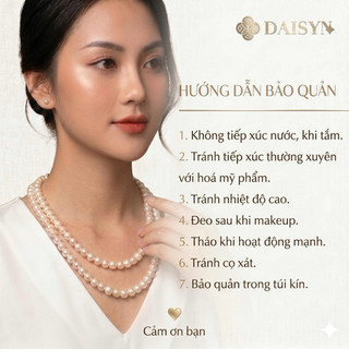 [N1115] [Tặng Bông Tai] - Vòng Cổ, Dây Chuyền Ngọc Trai, Móc OT Trending Trẻ Trung, Sang Trọng