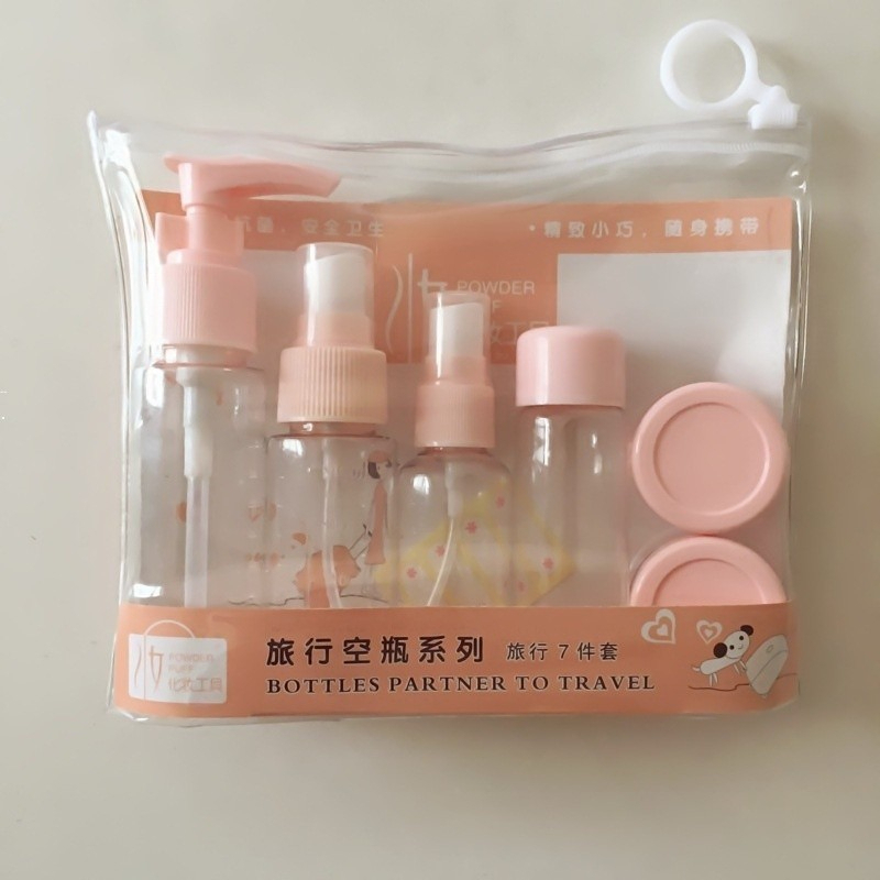 (COMBO 3 BỘ) CHAI LỌ DU LỊCH 7 MÓN,CHIẾT MỸ PHẨM MINI TIỆN LỢI,Dễ Sử Dụng Khi Đi Du Lịch Công Tác